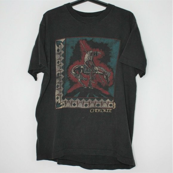 Fruit of the Loom Other - VTG Cherokee USA Made Single Stitch T-Shirt F651